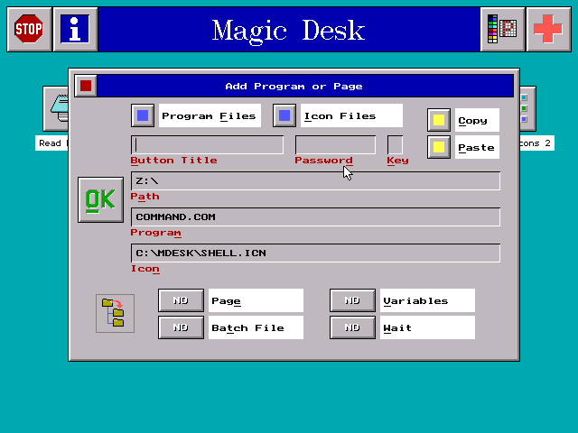 Magic Desk 3.22 - Add Program